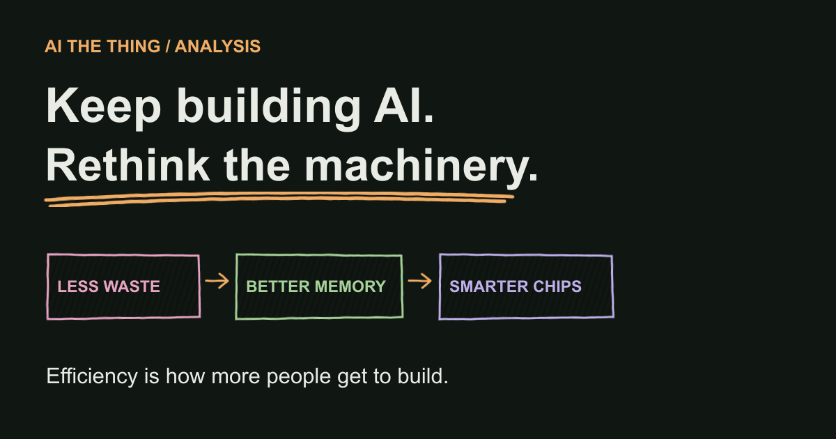 Less waste, better memory, smarter chips: the three practical routes explored in this feature.